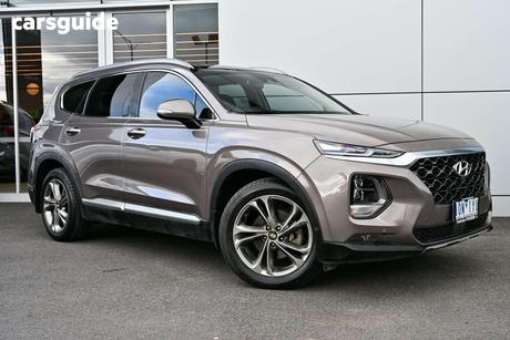 Brown 2018 Hyundai Santa FE Wagon Highlander Crdi Satin Awd
