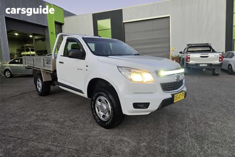 White 2014 Holden Colorado Cab Chassis Dx (4X4)