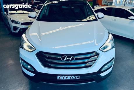 White 2014 Hyundai Santa FE Wagon Highlander Crdi (4X4)