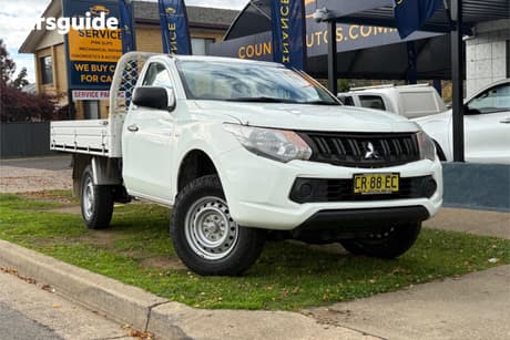 White 2018 Mitsubishi Triton Cab Chassis Glx