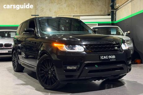 Black 2014 Land Rover Range Rover Sport Wagon 5.0 V8 Sc Hse Dynamic