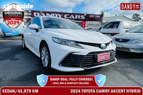 White 2024 Toyota Camry Sedan Ascent Hybrid