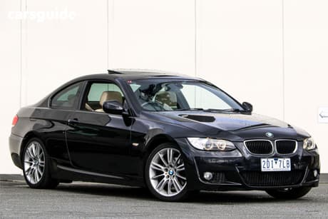 Black 2010 BMW 320D Coupe 20D