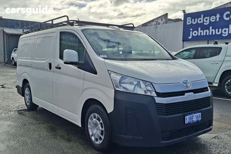 White 2021 Toyota HiAce Van Lwb (4 Door Option)