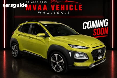 Yellow 2018 Hyundai Kona Wagon Highlander (Awd)