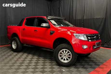 Red 2012 Ford Ranger Dual Cab Utility Xlt 3.2 (4X4)