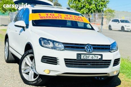 White 2014 Volkswagen Touareg Wagon V6 Tdi
