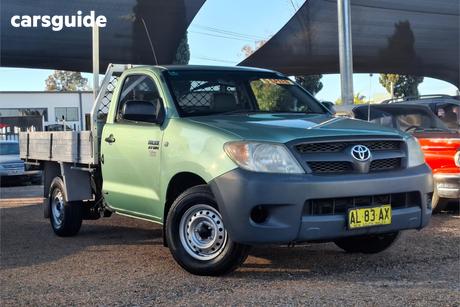 Green 2006 Toyota Hilux Cab Chassis Workmate