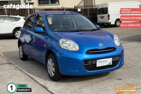Blue 2012 Nissan Micra Hatchback St