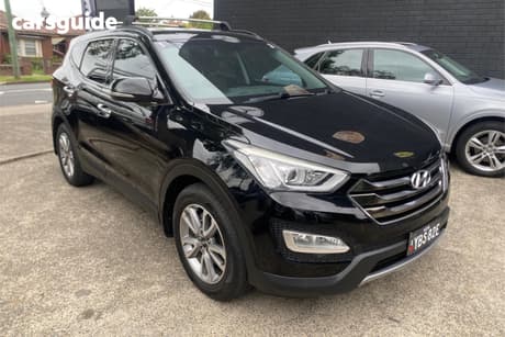 Black 2014 Hyundai Santa FE Wagon Elite Crdi (4X4)