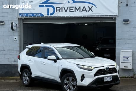 White 2022 Toyota RAV4 Wagon Gx (2Wd) Hybrid