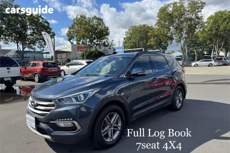 Blue 2018 Hyundai Santa FE Wagon Active Crdi (4X4)