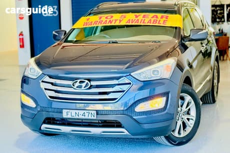 Blue 2014 Hyundai Santa FE Wagon Elite Crdi (4X4)