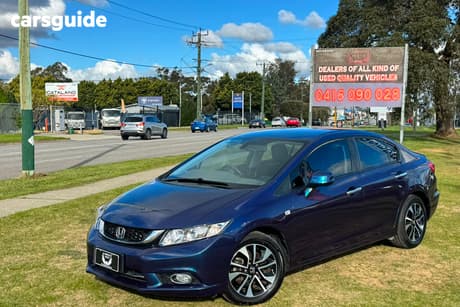 Blue 2015 Honda Civic Sedan Vti-L