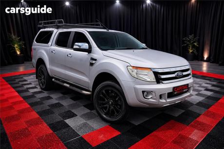 Silver 2014 Ford Ranger Dual Cab Utility Xlt 3.2 (4X4)