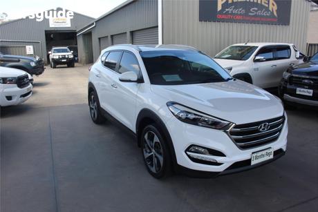 White 2016 Hyundai Tucson Wagon Elite (Sunroof) (Awd)