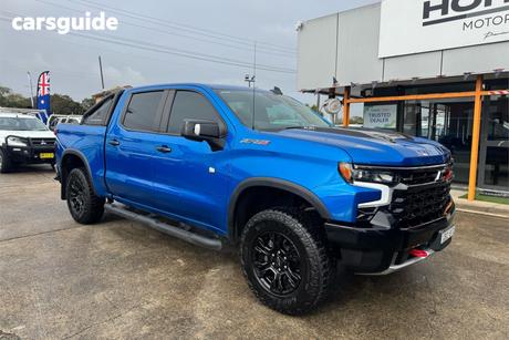 Blue 2024 Chevrolet Silverado Crew Cab Pickup 1500 Zr2