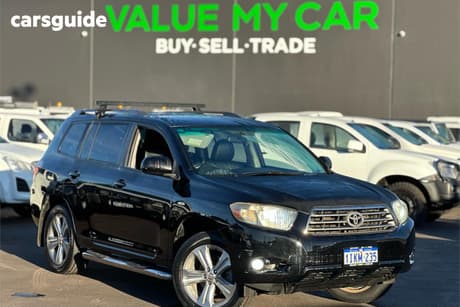 Black 2008 Toyota Kluger Wagon Kx-S (4X4)