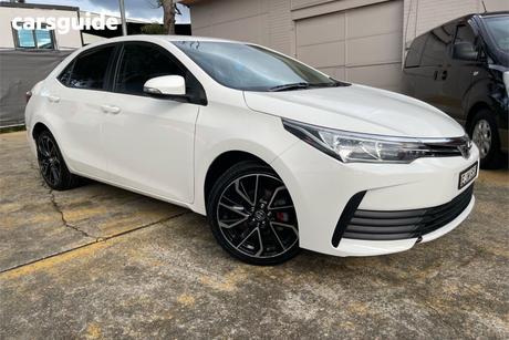 White 2019 Toyota Corolla Sedan Ascent