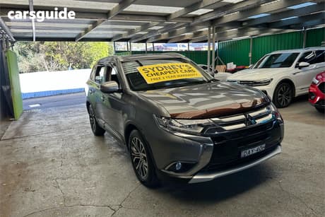 Grey 2015 Mitsubishi Outlander Wagon Exceed (4X4)