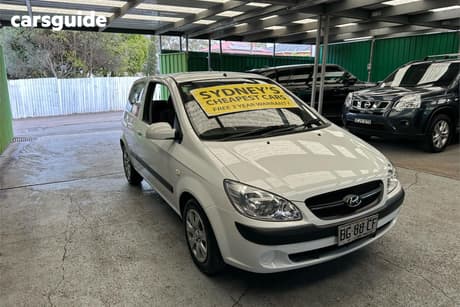 White 2010 Hyundai Getz Hatchback S