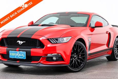 Red 2016 Ford Mustang Coupe Fastback Gt 5.0 V8