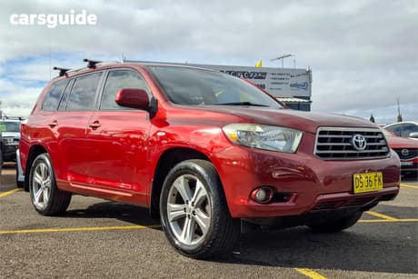 Red 2008 Toyota Kluger Wagon Kx-S (4X4)