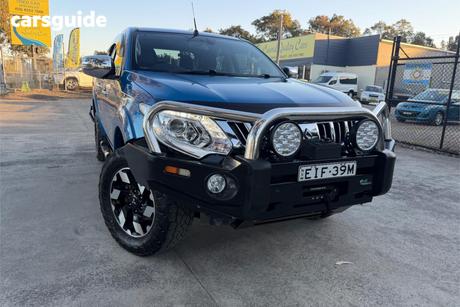 Blue 2016 Mitsubishi Triton Dual Cab Utility Exceed (4X4)