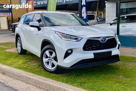 White 2021 Toyota Kluger Wagon Gx Hybrid Awd
