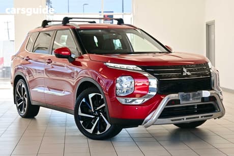Red 2022 Mitsubishi Outlander Wagon Aspire 7 Seat (Awd)