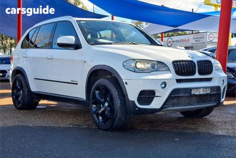 White 2011 BMW X5 Wagon Xdrive 40D Sport