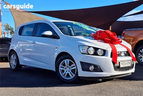 White 2014 Holden Barina Hatchback Cd