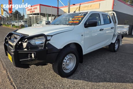 White 2021 Isuzu D-MAX Cab Chassis Sx (4X4)