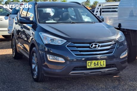 Blue 2013 Hyundai Santa FE Wagon Active Crdi (4X4)