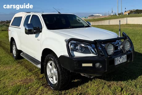 White 2013 Isuzu D-MAX Space Cab Utility Ls-U Hi-Ride (4X4)