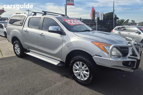 Silver 2013 Mazda BT-50 Dual Cab Utility Gt (4X4)