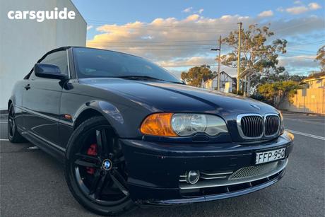 Blue 2001 BMW 330CI Convertible 30Ci