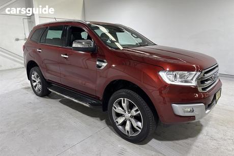 Red 2017 Ford Everest Wagon Titanium