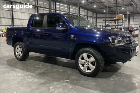 Blue 2022 Volkswagen Amarok Dual Cab Utility Tdi550 Sportline 4Motion