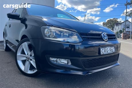 Black 2013 Volkswagen Polo Hatchback 77 Tsi Comfortline