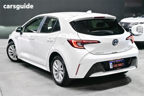 White 2024 Toyota Corolla Hatchback Ascent Sport Hybrid