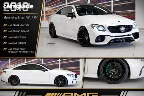 White 2018 Mercedes-Benz E450 Coupe 4Matic