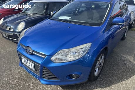 Blue 2013 Ford Focus Hatchback Trend