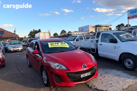 Red 2013 Mazda 3 Hatchback Neo