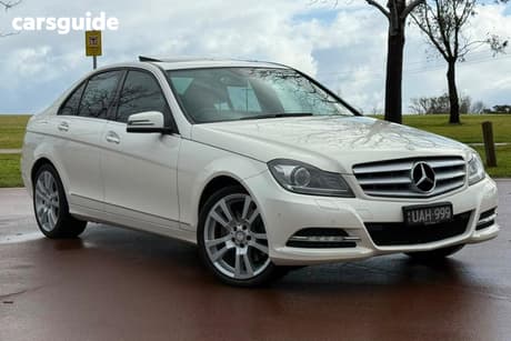 White 2013 Mercedes-Benz C300 Sedan Avantgarde Be