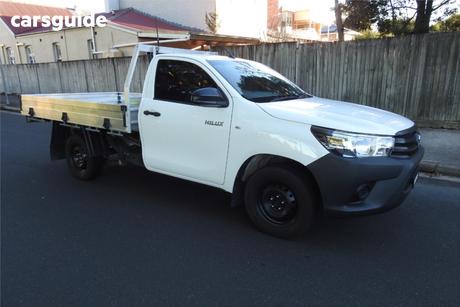 White 2018 Toyota Hilux Cab Chassis Workmate