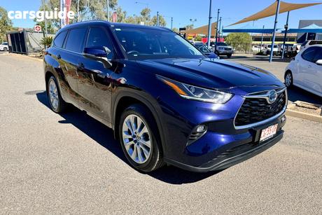 Blue 2021 Toyota Kluger Wagon Grande Hybrid Awd