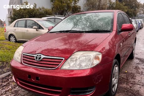Red 2006 Toyota Corolla Sedan Ascent
