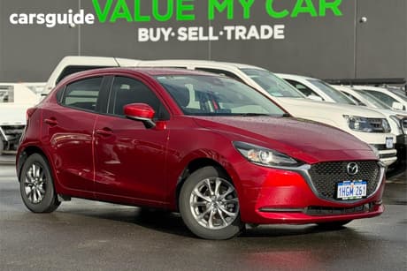 Red 2021 Mazda 2 Hatchback G15 Pure