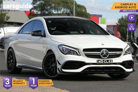 White 2017 Mercedes-Benz CLA45 Coupe 4Matic